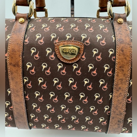 Gucci-Authentic-Vintage Horsebit Motif Boston Bag - GORGEOUS! - Picture 3 of 13